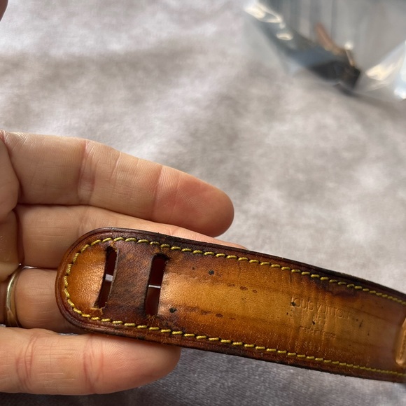 Authentic Louis Vuitton Vanchetta Leather Strap Pad Shoulder Replacement z64 - Picture 2 of 8